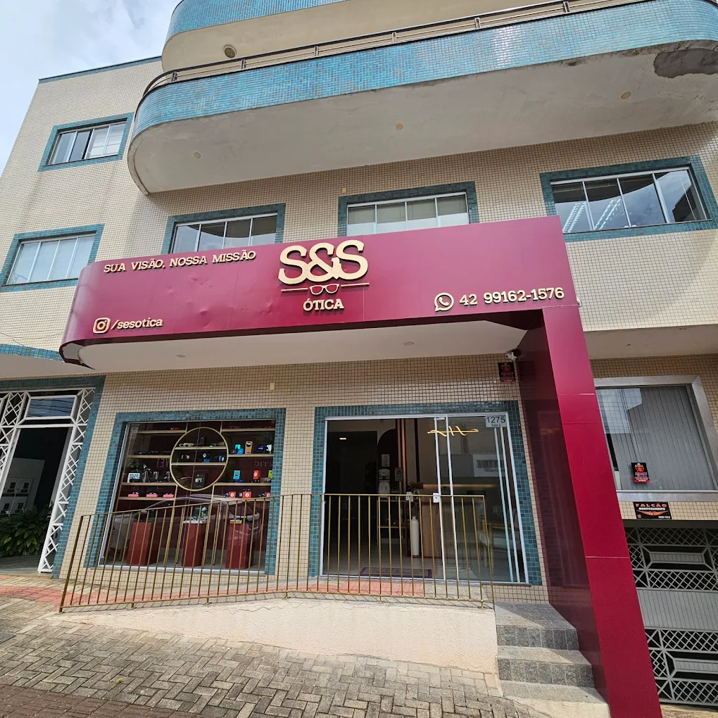 Fachada da S&S Ótica em Guarapuava - Centro